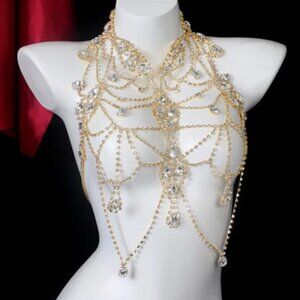 Body Jewely Rave FESTIVAL  Gold tone NEW